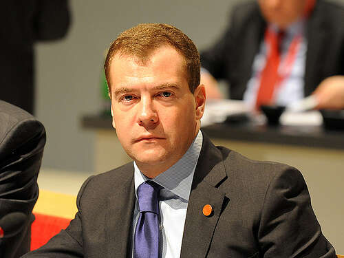 Současný ruský premiér Medveděv po spuštění plynovodu Nord Stream zdůrazňoval, že se zvýšila energetická bezpečnost Evropy. Foto Downing Street, flickr.com
