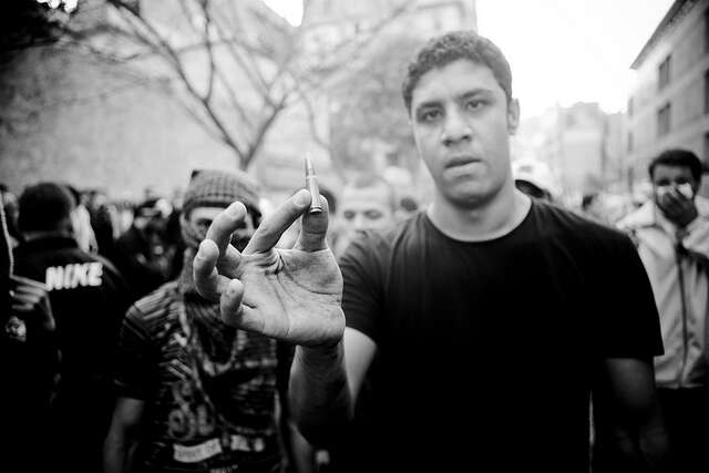 Ministerstvo zahraničních věcí obhajovalo dovoz munice do Egypta. Foto Hossam el-Hamalawy, Flickr