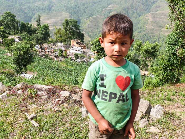 I love Nepal. We love Nepal, too. Foto archiv J. Piňose a P. Hrdličkové