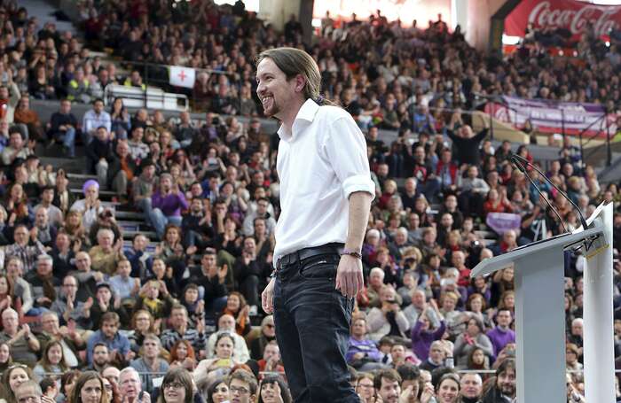 Po několika taktických dnech mlčení Pablo Iglesias vyjádřil svůj bezmezný obdiv Alexisi Tsiprasovi a potvrdil Řekům své hluboké politické spojenectví. Foto elciudadanodigital.com