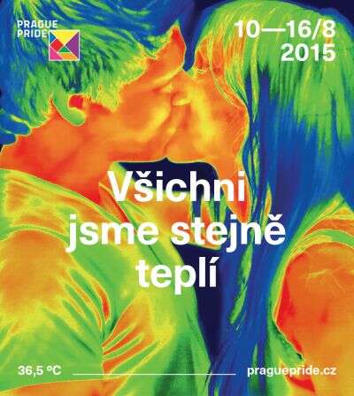 Oficiální plakát a heslo letošního Prague Pride. Ilustrace praguepride.cz