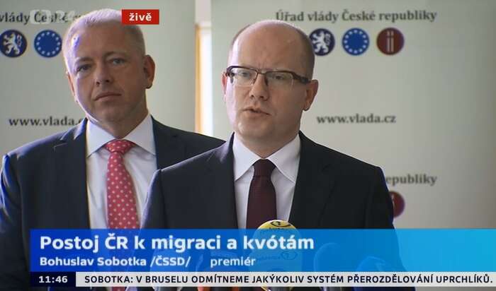 Česká vláda může buď zvolit spolupráci při projevech solidarity, nebo ignorování faktů a podněcování xenofobních emocí. Repro DR