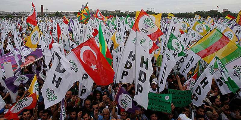 Demonstrace stoupenců HDP. Foto archiv KurdishQuestion.com