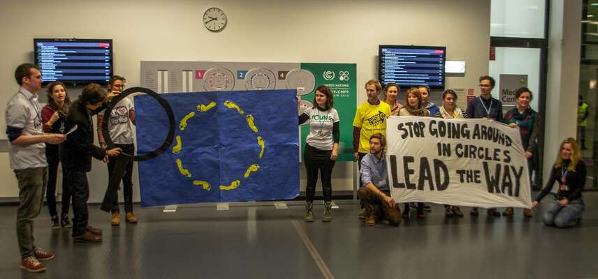 Evropo, přestaň chodit v kruzích a veď kupředu. Foto Friends of the Earth