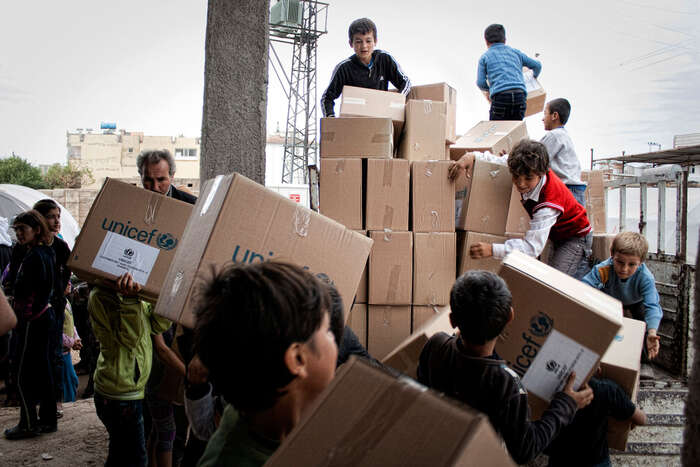 Z Evropské unie přichází humanitární pomoc, uprchlíci by ale raději naději. Foto archiv SyrianRefugees.eu