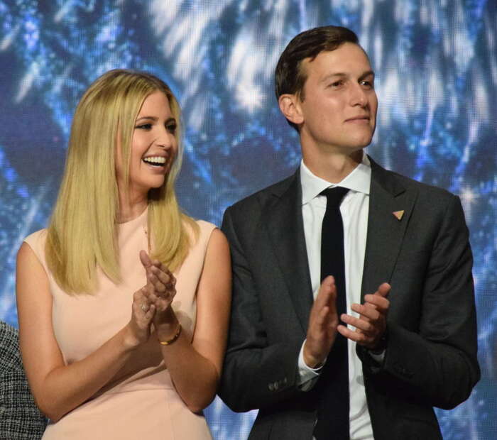 Trumpův zeť a aktuálně šéfzmocněnec pro přeměnu vlády na firemní topmanagement Jared Kushner s manželkou Ivankou Trumpovou. Foto archiv CNJ.