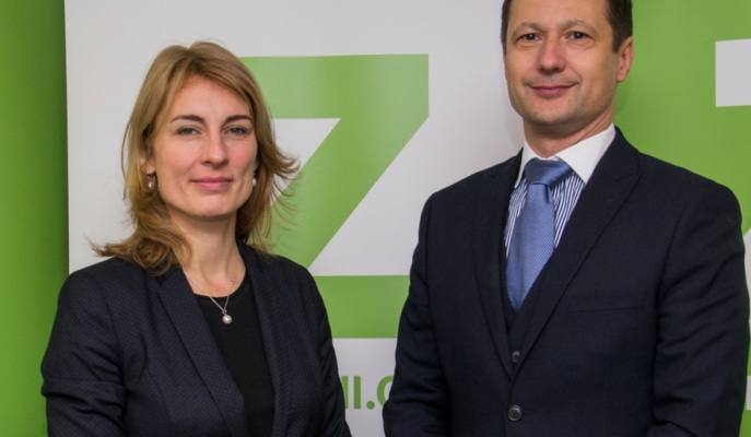 Předseda Zelených Petr Štěpánek a 1. místopředsedkyně Magdalena Davis. Foto zeleni.cz