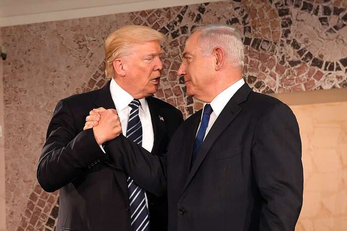 Americký prezident Donald Trump (vlevo) a izraelský premiér Benjamin Netanjahu. Foto archiv ambasády USA v Tel Avivu
