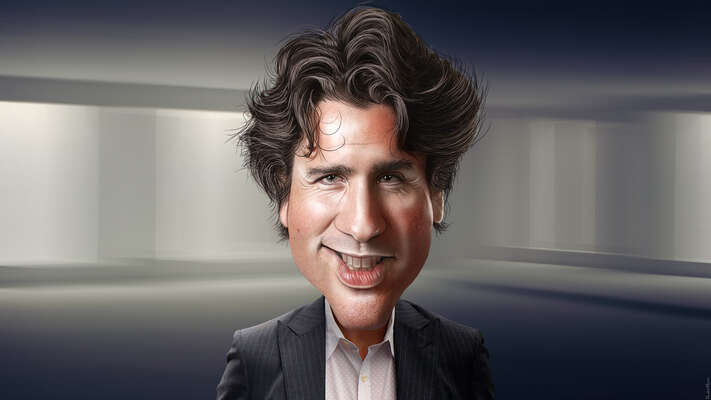 Vpředu klimatická nouze, vzadu fosilní byznys. Ilustrace DonkeyHotey, flickr.com