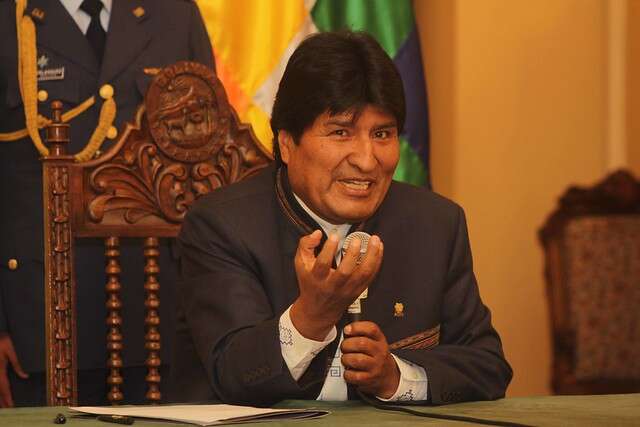 Evo Morales stojí v čele Bolívie už čtrnáct let. Foto Juan Carlos Laguna Espinoza, flickr.com