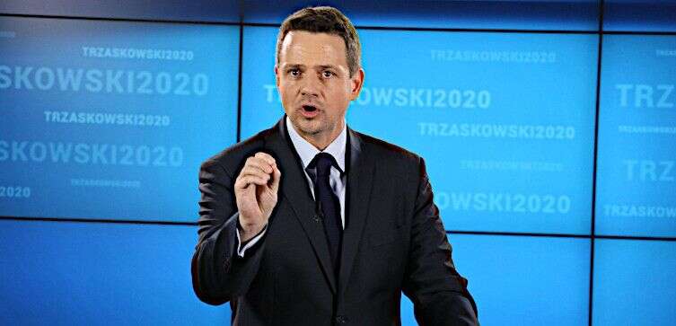 Rafał Trzaskowski rychle přeskákal ostatní Dudovi vyzyvatele. Repro z videozáznamu
