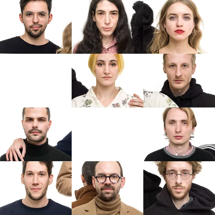 Letošní finalisté a finalistky se rozhodly nesoutěžit. Z levého horního rohu: Jiří Žák, Alma Lily Rayner, Marie Tučková, Anna Slama & Marek Delong, Jakub Choma, a Pracovní skupina pro výzkum mimosmyslové estetiky (Matěj Pavlík, Jan Kolský, Peter Sit a Vojtěch Märc). Foto Hynek Alt