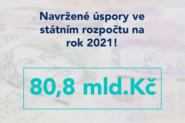 Dále následuje už jen několik položek v nepodstatných sumách, v čele s 1 mld. Kč z rozpočtové rezervy a 1 miliardou v položce „celek“ na Ministerstvu práce a sociálních věcí. Zde se autoři už ani neobtěžují vysvětlit, o co se jedná. Tyto položky přidali pravděpodobně už jen z toho důvodu, aby výsledná suma nebyla podezřele kulatých 80 mld., a celý návrh tak nevypadal jako sestavený žákem základní školy už na první pohled. Foto FB Jan Skopeček