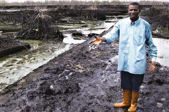 Nigérie je největším producentem ropy v Africe. Na její často špatně zabezpečenou těžbu však mnohdy doplácejí místní obyvatelé. Foto Ogoni People versus Shell