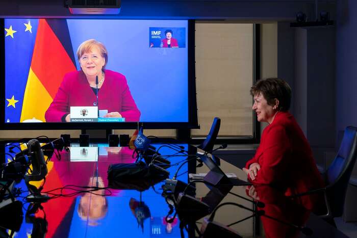 Nikdo na celoevropské, natožpak na české, úrovni, nedokázal projevit státnický um jako německá kancléřka Angela Merkelová. Foto Cory Hancock, IMF Photo