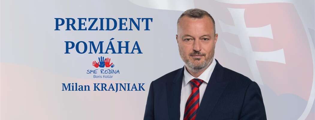 Vedle výměny Matoviče za Hegera je hlavní změnou odchod Milana Krajniaka, dosavadního ministra práce a sociálních věcí z bloku Sme Rodina. Krajniak neměl s vládní krizí nic společného, přesto post opustil. Zde v předvolební grafice z roku 2018, kdy se pokoušel kandidovat na prezidenta. Repro DR