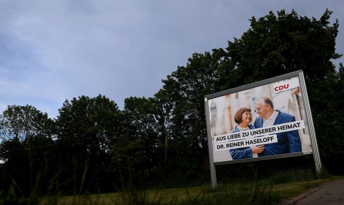 Saskoanhaltskou CDU vedl do voleb oblíbený a úspěšný předseda místní vlády. Foto Ronny Hartmann, AFP