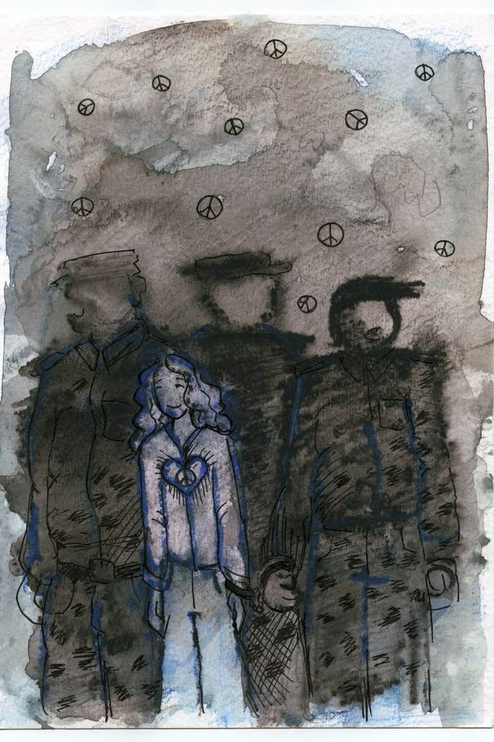 Saša Skočilenková své pocity i&nbsp;každodenní realitu vazební věznice zachycovala ve&nbsp;svých kresbách. Ilustrace Saša Skočilenková, Bumaga